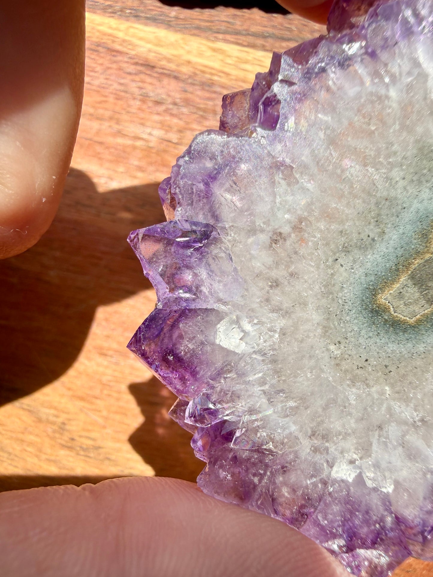 AMETHYST STALACTITE SLICE