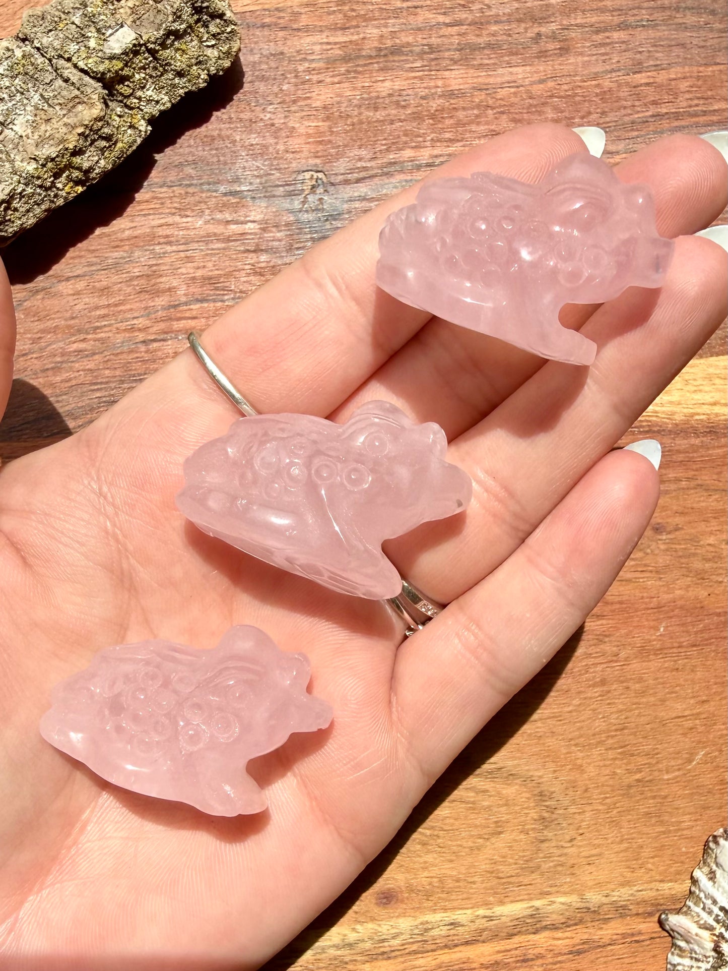 ROSE QUARTZ MONEY TOAD