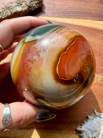 POLYCHROME JASPER SPHERE