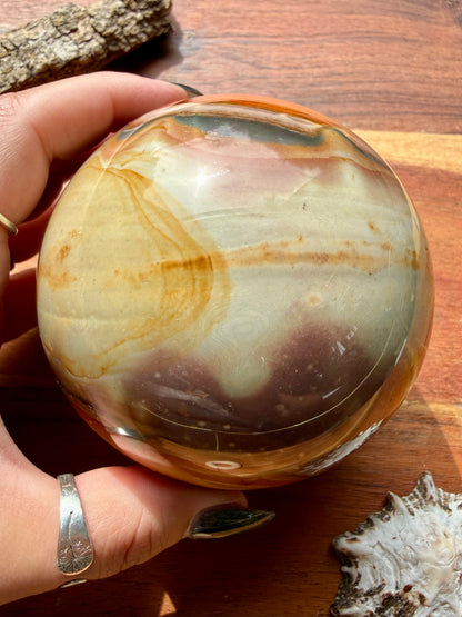 POLYCHROME JASPER SPHERE