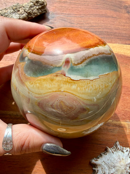 POLYCHROME JASPER SPHERE