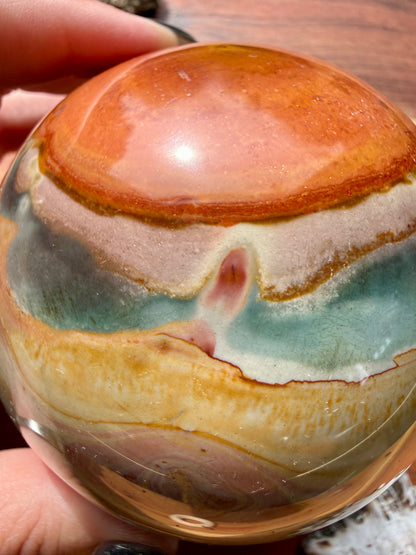 POLYCHROME JASPER SPHERE