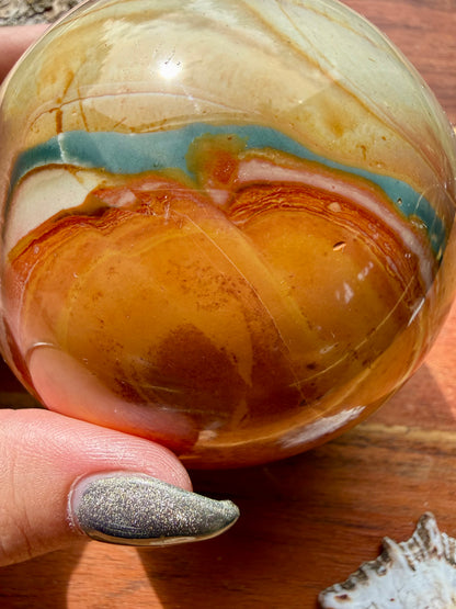 POLYCHROME JASPER SPHERE