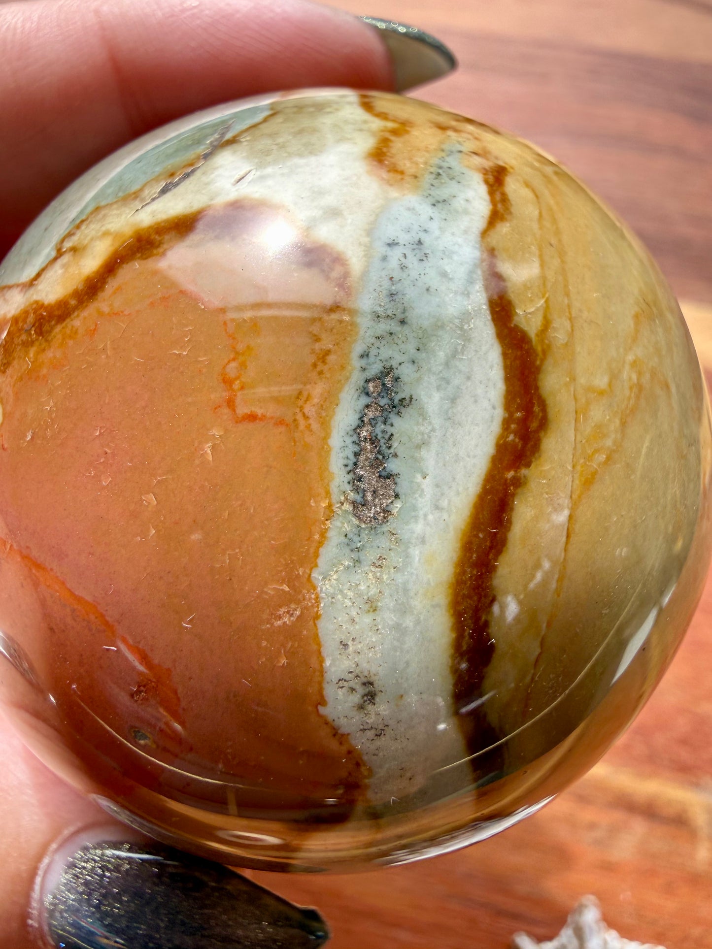 POLYCHROME JASPER SPHERE
