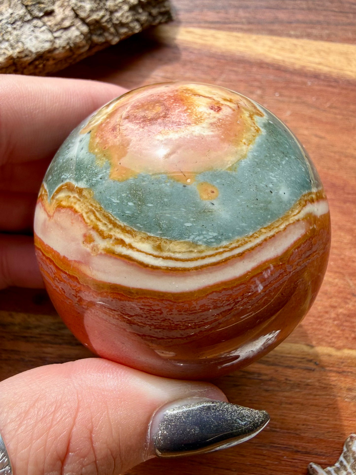 POLYCHROME JASPER SPHERE