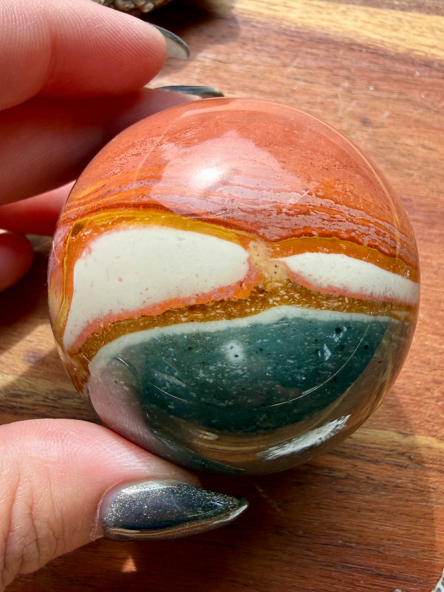 POLYCHROME JASPER SPHERE