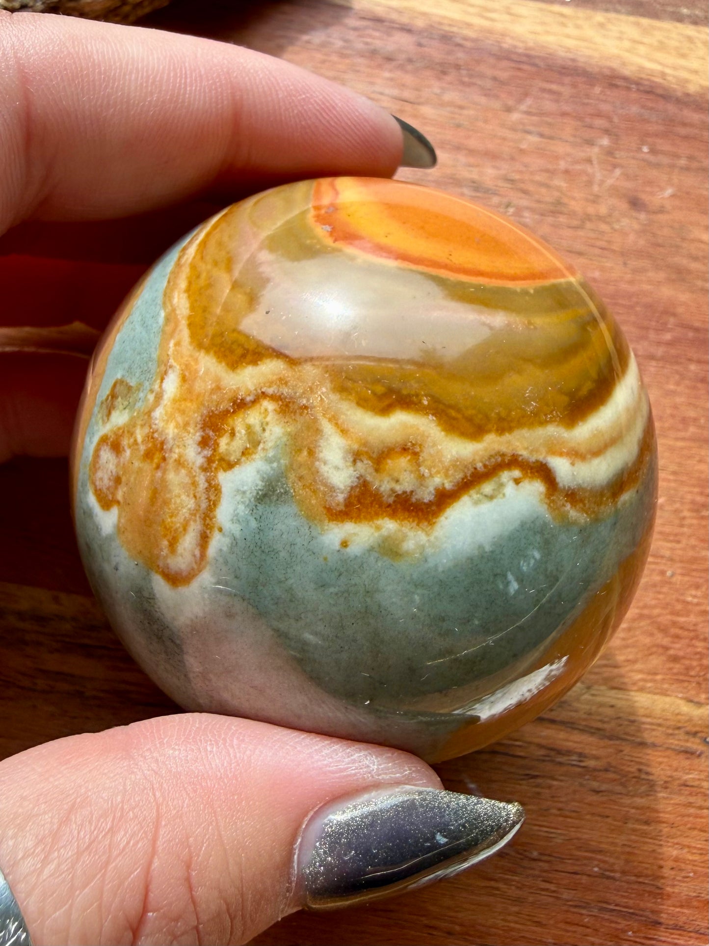 POLYCHROME JASPER SPHERE