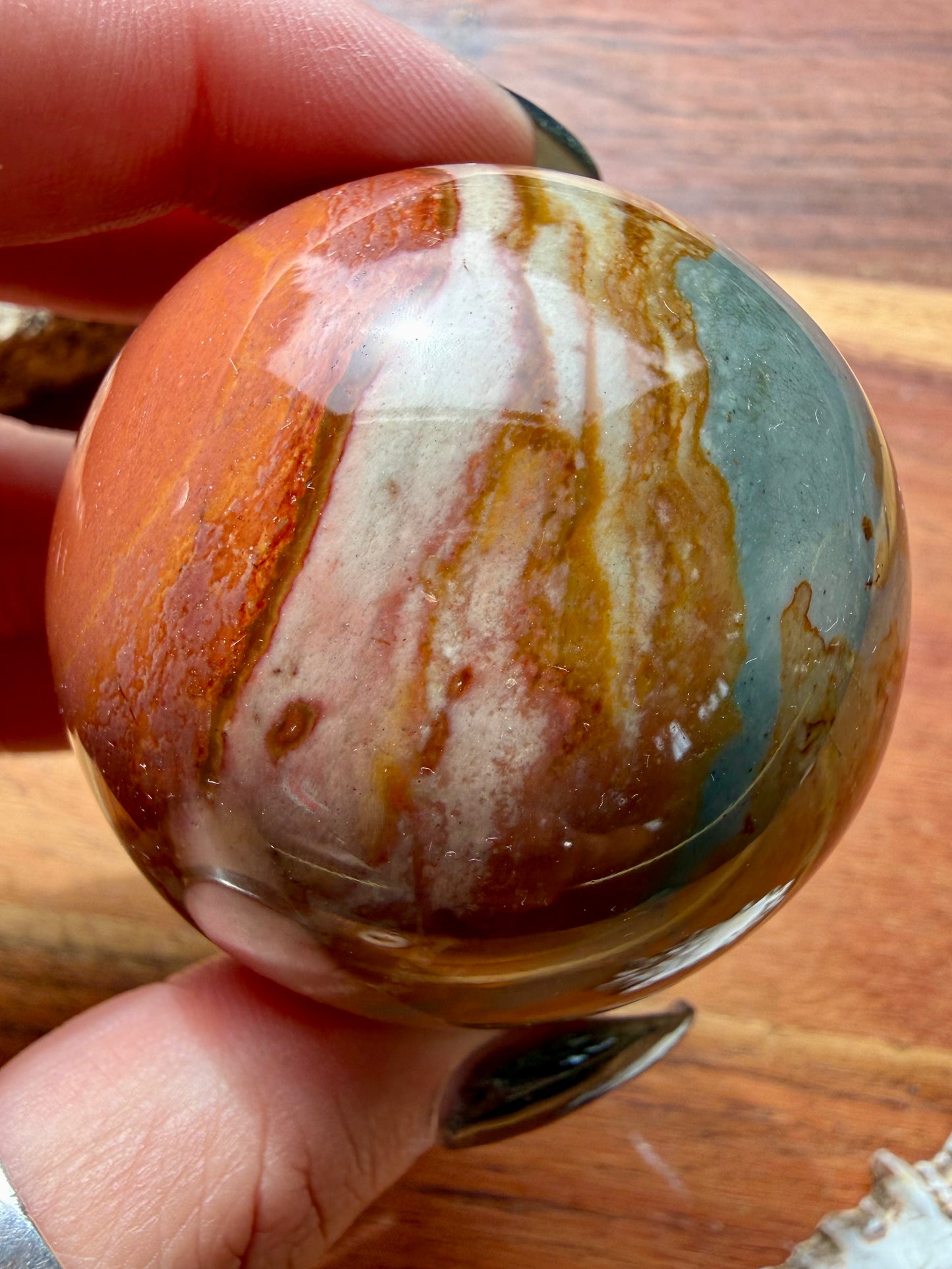 POLYCHROME JASPER SPHERE