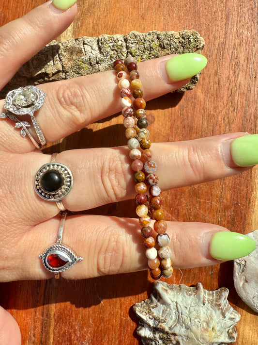 HIGH QUALITY AGUA NUEVA AGATE BRACELET 3MM