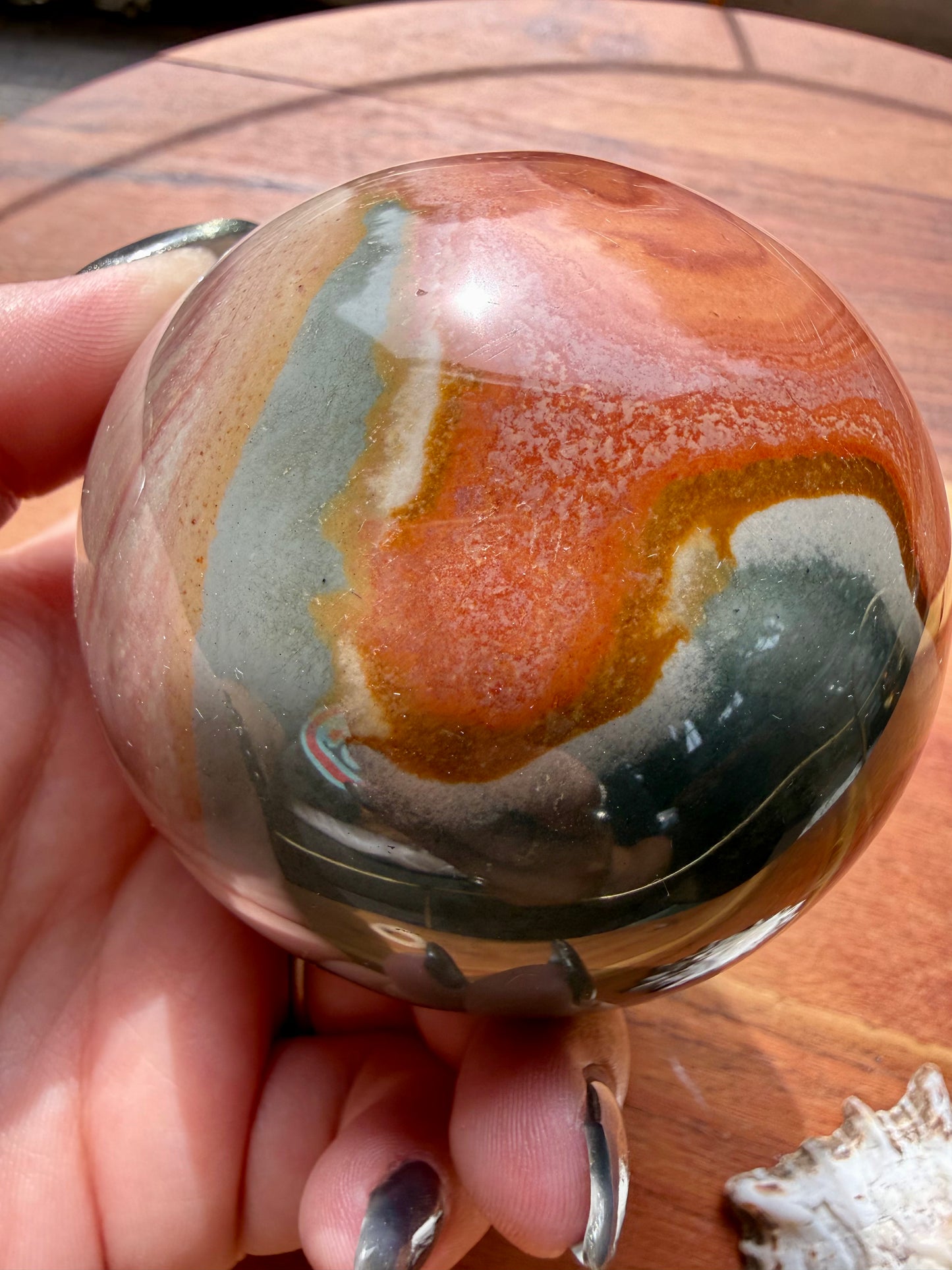 POLYCHROME JASPER SPHERE