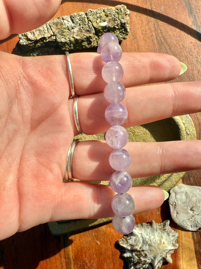 AMETHYST BRACELET 9MM