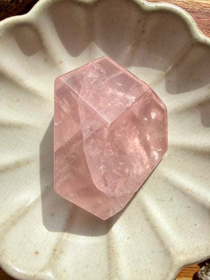 HIGH QUALITY BRAZILIAN ROSE QUARTZ FREEFORM