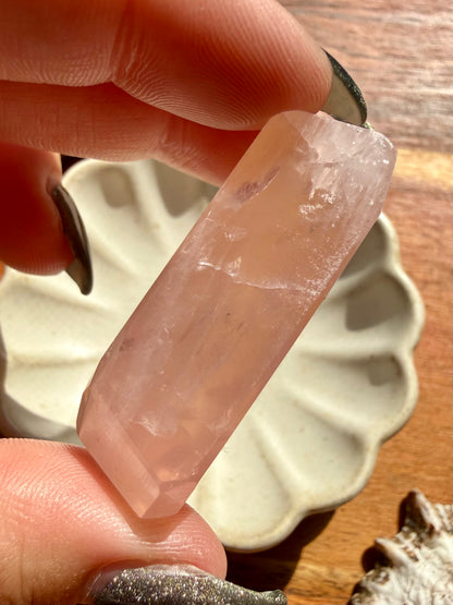 HIGH QUALITY BRAZILIAN ROSE QUARTZ + GOLDEN HEALER FREEFORM