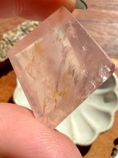 HIGH QUALITY BRAZILIAN ROSE QUARTZ + GOLDEN HEALER FREEFORM