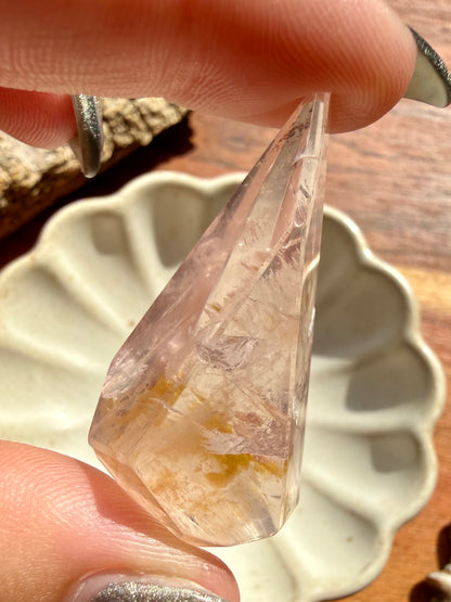 HIGH QUALITY BRAZILIAN ROSE QUARTZ + GOLDEN HEALER FREEFORM (Copy)