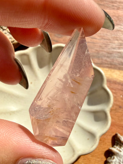 HIGH QUALITY BRAZILIAN ROSE QUARTZ + GOLDEN HEALER FREEFORM (Copy)