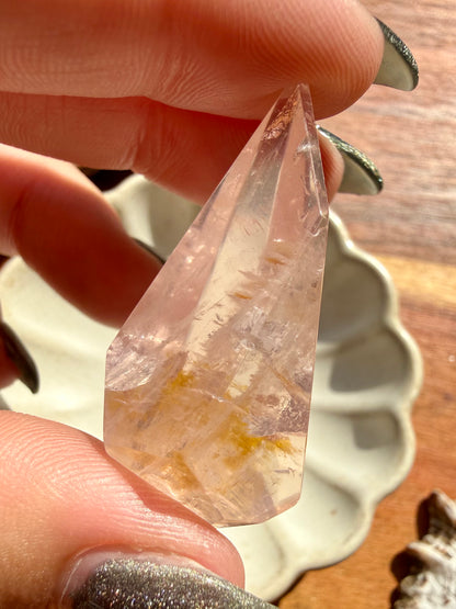 HIGH QUALITY BRAZILIAN ROSE QUARTZ + GOLDEN HEALER FREEFORM (Copy)
