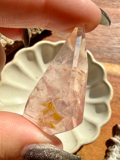 HIGH QUALITY BRAZILIAN ROSE QUARTZ + GOLDEN HEALER FREEFORM (Copy)