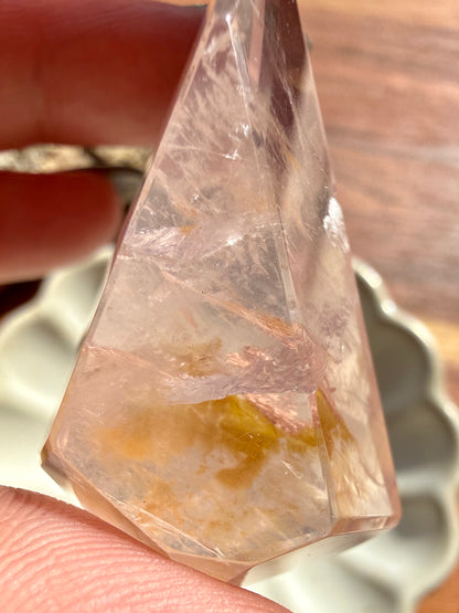 HIGH QUALITY BRAZILIAN ROSE QUARTZ + GOLDEN HEALER FREEFORM (Copy)