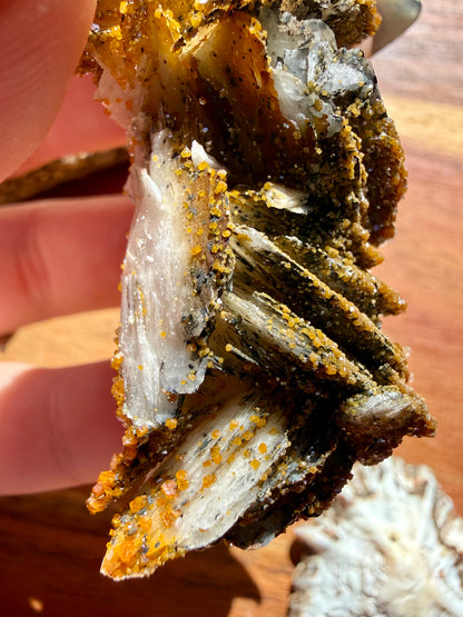 BARITE, MAGANESE + VANADINITE