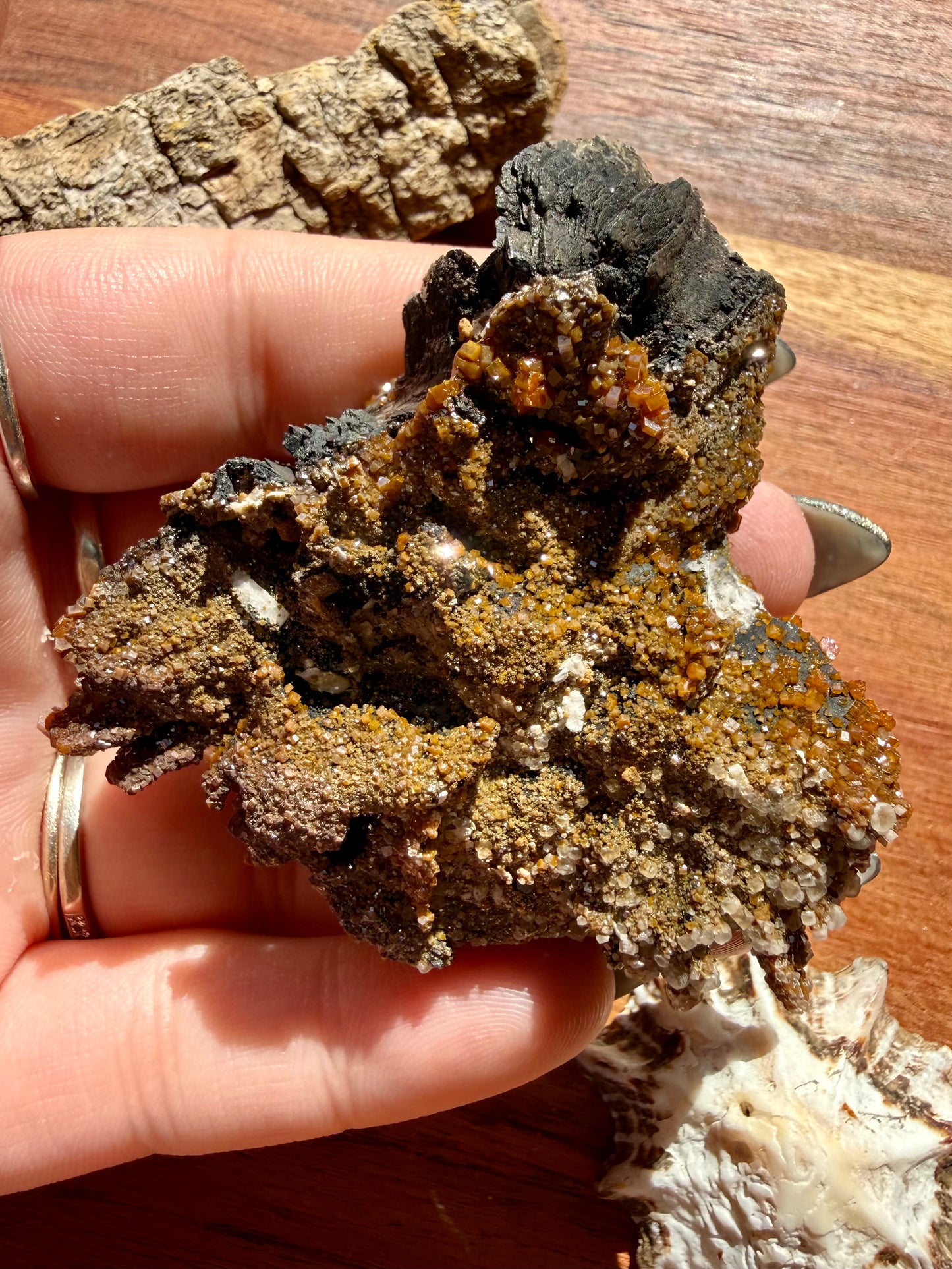 BARITE, MAGANESE + VANADINITE