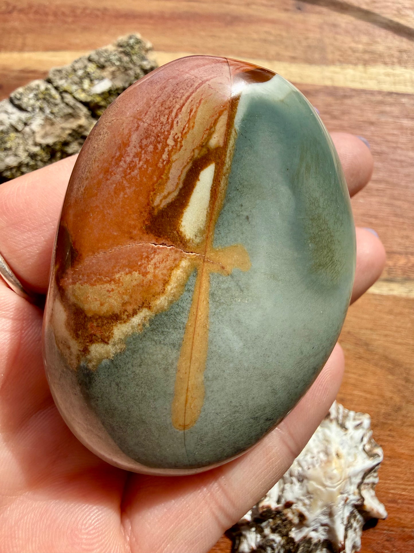 POLYCHROME JASPER PALM STONE