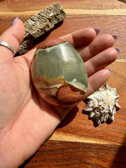 POLYCHROME JASPER PALM STONE