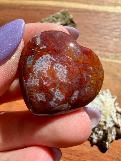AGUA NUEVA AGATE MINI HEART