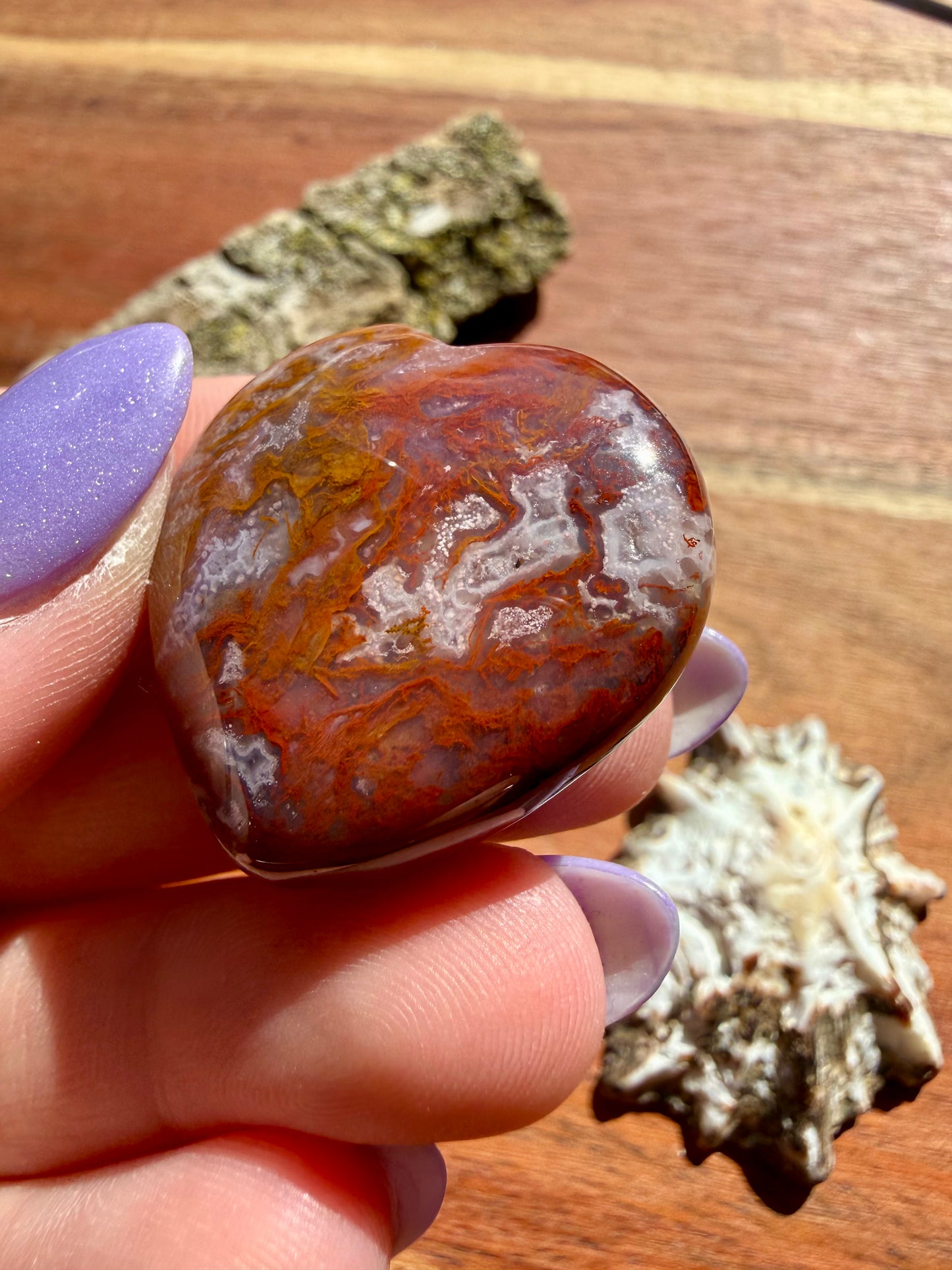 AGUA NUEVA AGATE MINI HEART