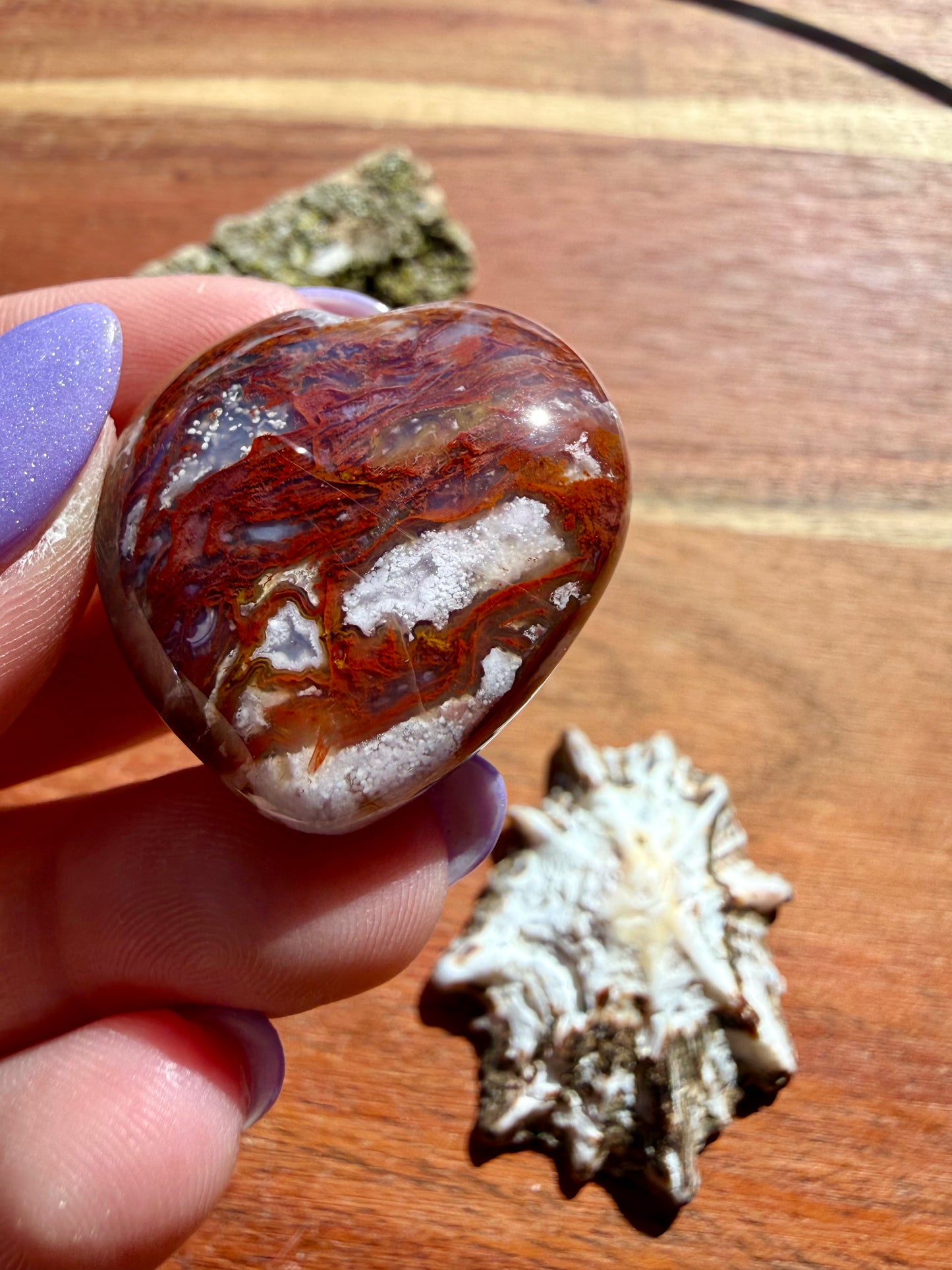 AGUA NUEVA AGATE MINI HEART