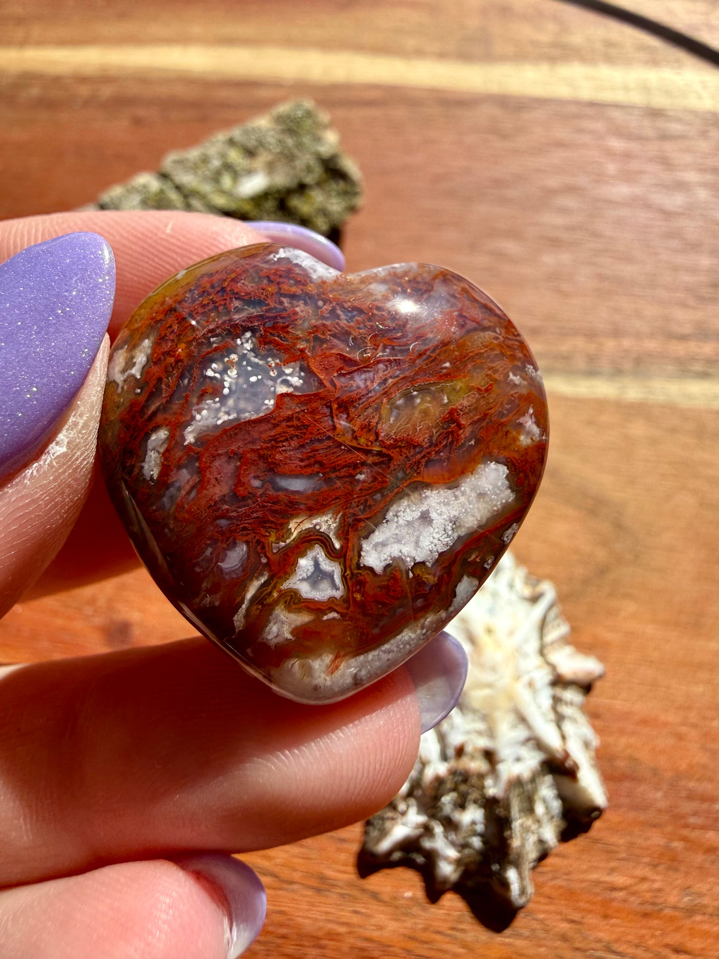 AGUA NUEVA AGATE MINI HEART