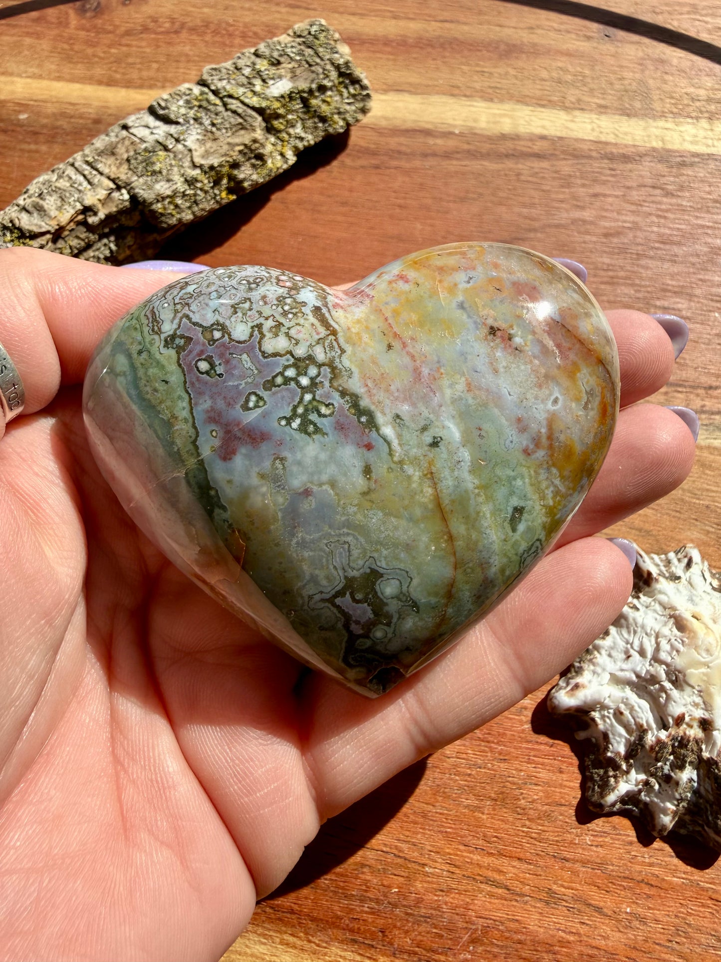 SEA JASPER HEART