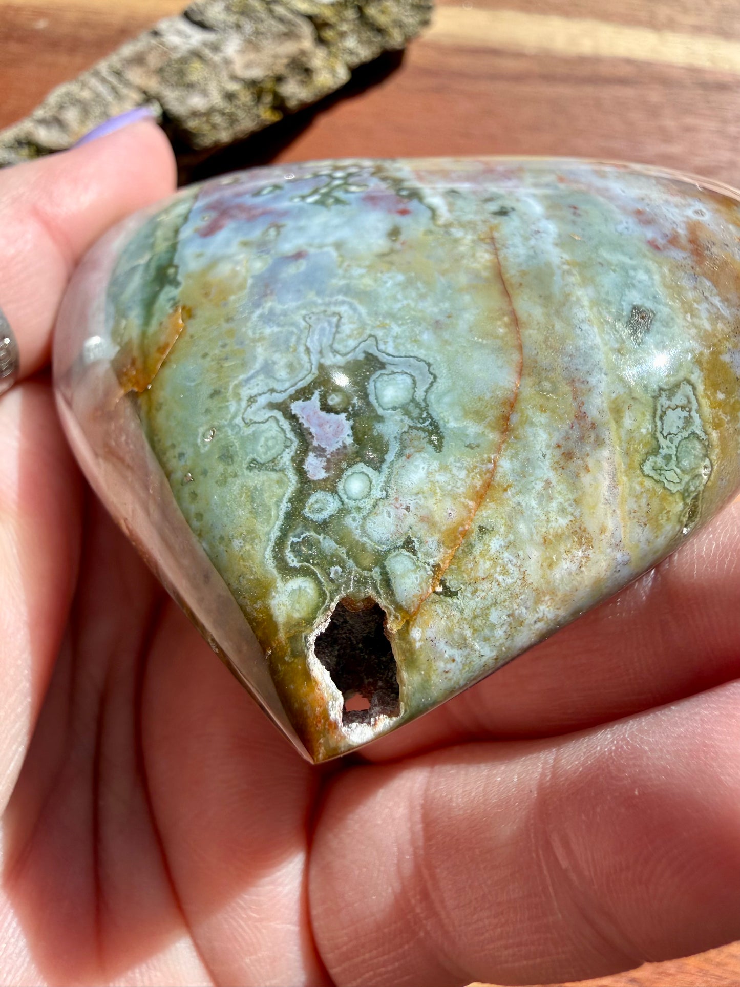 SEA JASPER HEART