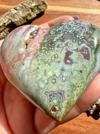 SEA JASPER HEART