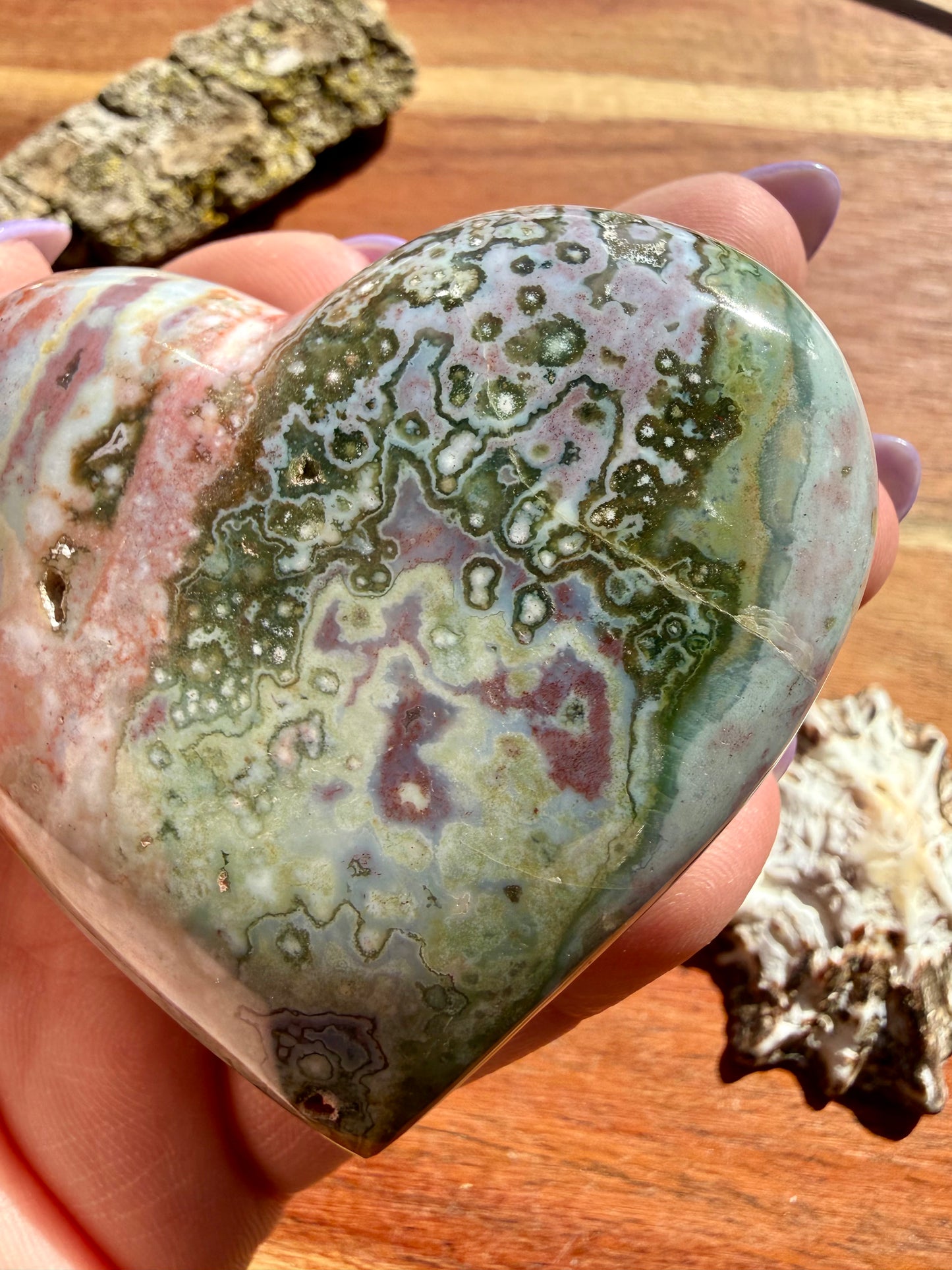 SEA JASPER HEART