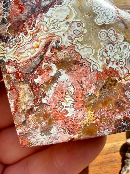 CRAZY LACE AGATE HEART