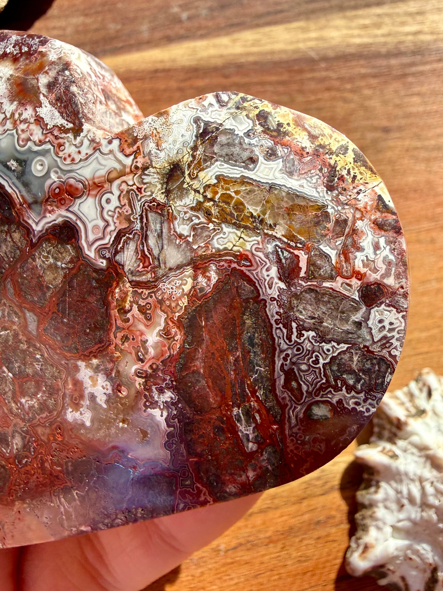 CRAZY LACE AGATE HEART