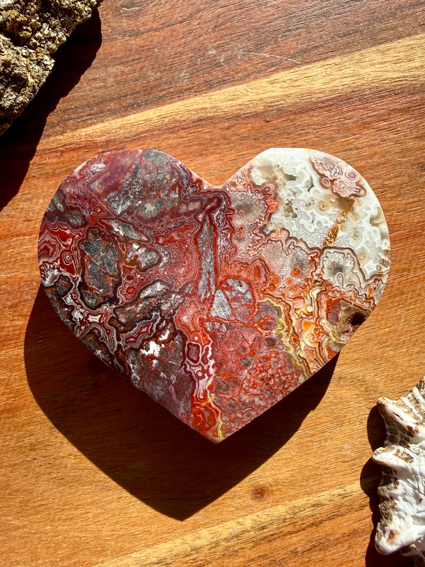 CRAZY LACE AGATE HEART