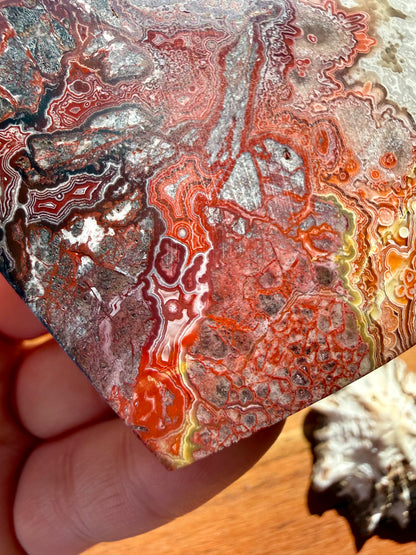 CRAZY LACE AGATE HEART