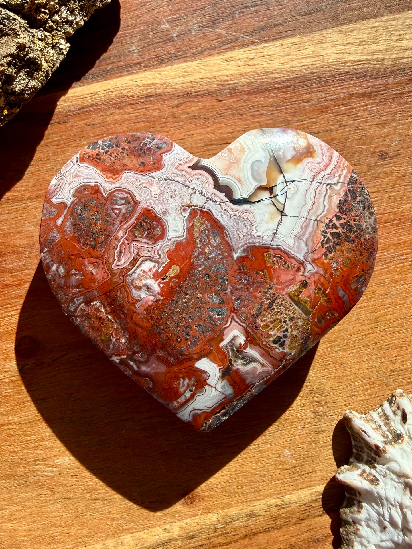 CRAZY LACE AGATE HEART