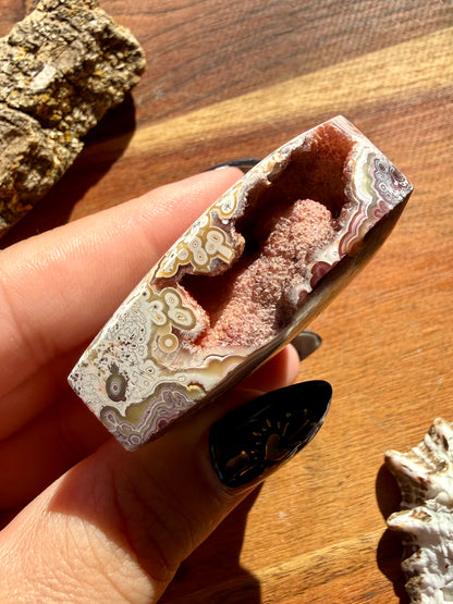 CRAZY LACE AGATE HEART