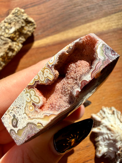 CRAZY LACE AGATE HEART