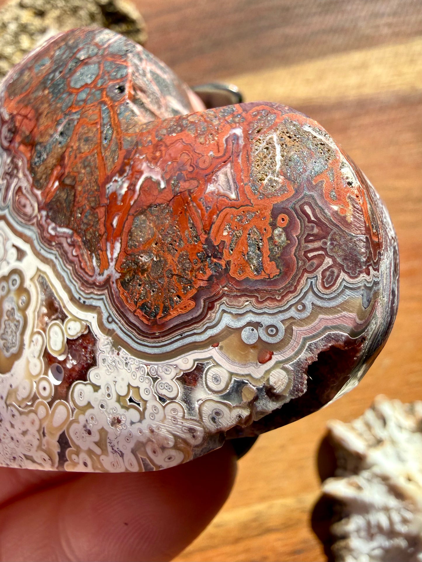 CRAZY LACE AGATE HEART
