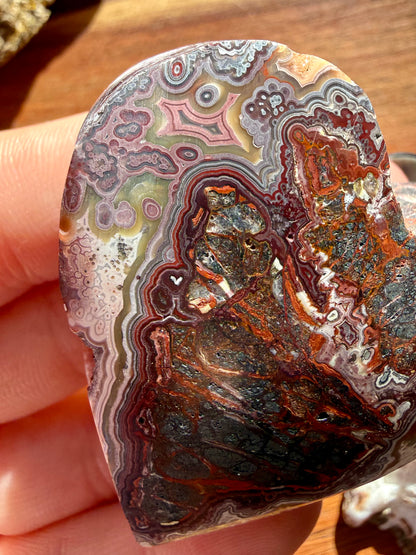 CRAZY LACE AGATE HEART