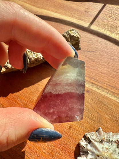 BANDED CANDY FLUORITE FREEFORM