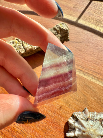 BANDED CANDY FLUORITE FREEFORM