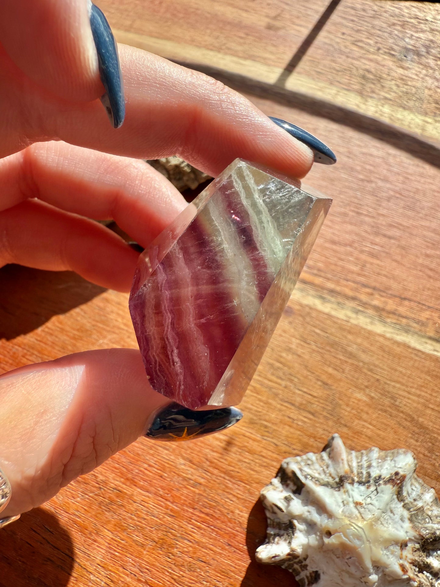 BANDED CANDY FLUORITE FREEFORM