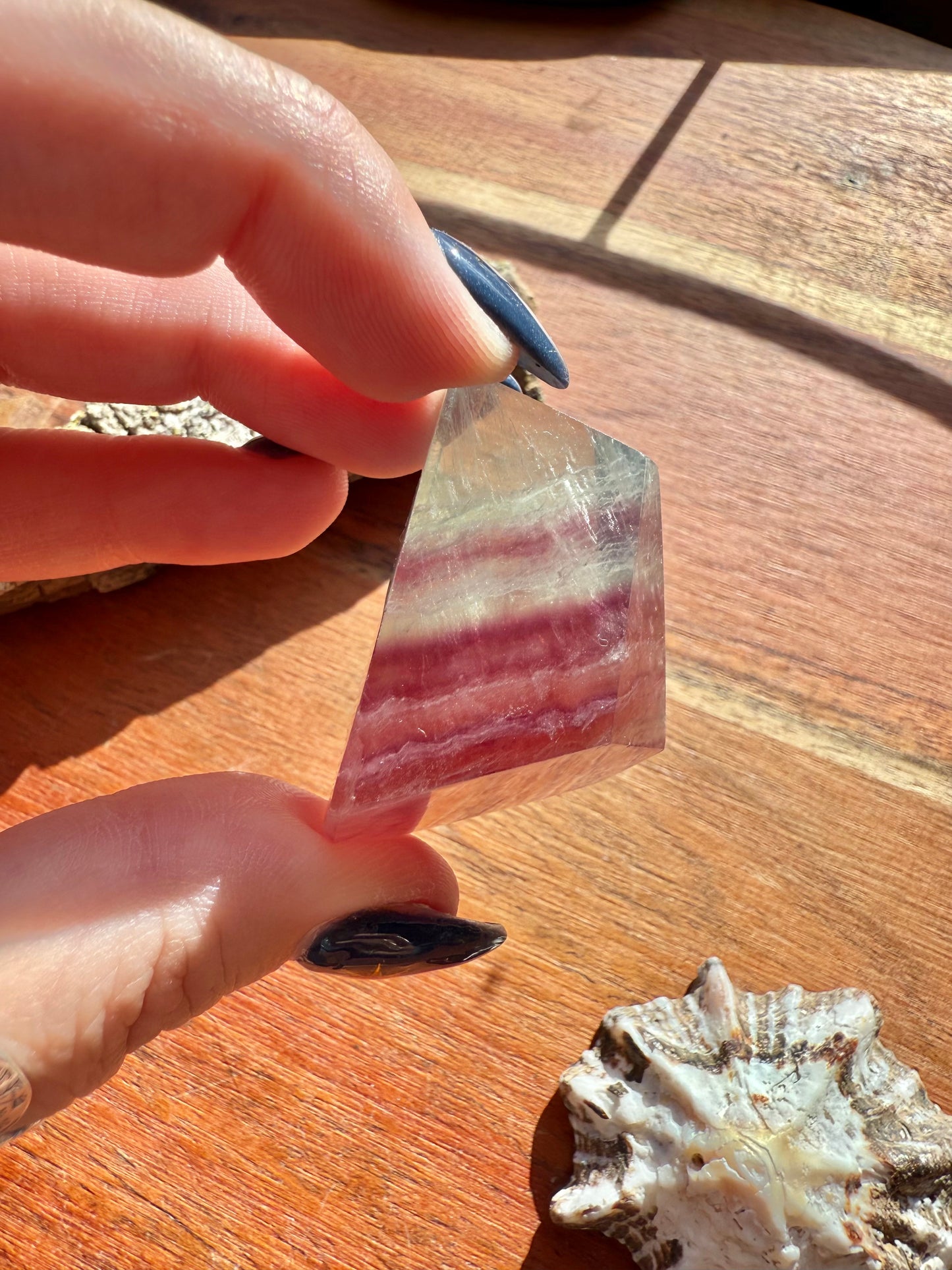 BANDED CANDY FLUORITE FREEFORM