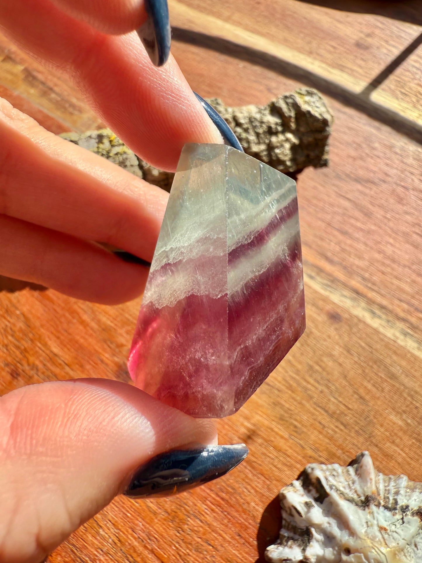 BANDED CANDY FLUORITE FREEFORM