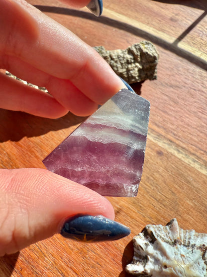 BANDED CANDY FLUORITE FREEFORM